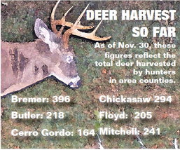 DEER HARVEST  SO FAR