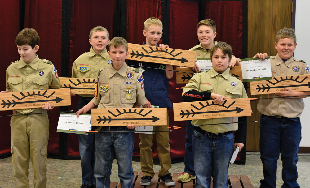 7 Charles City boys earn Arrow of Light award