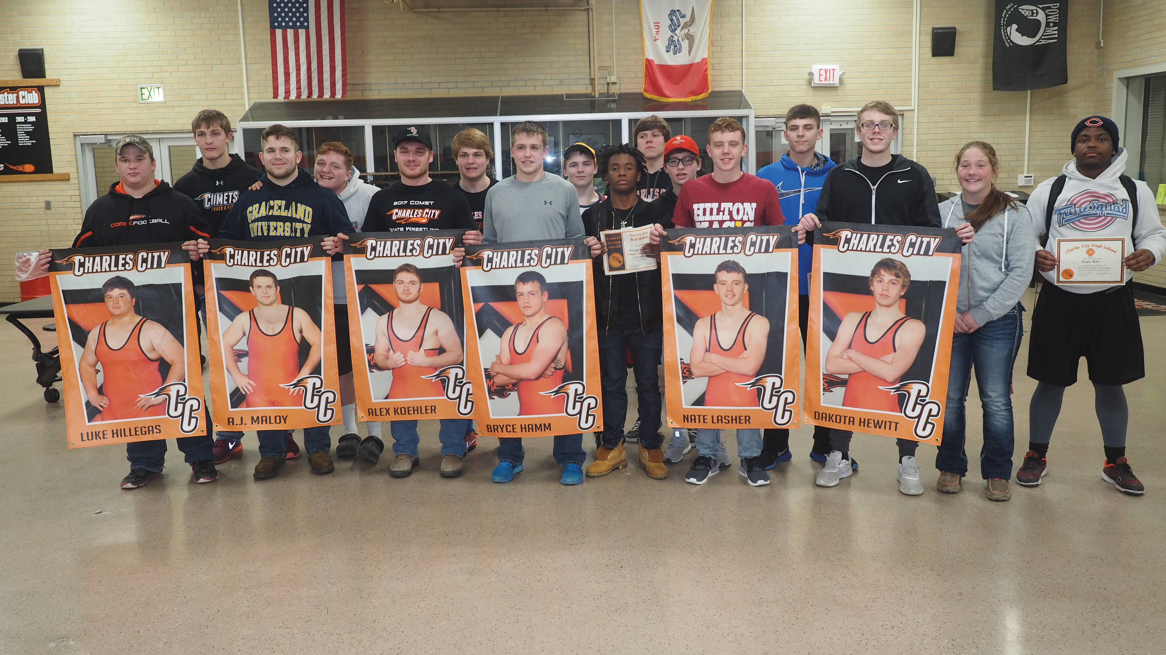 Comet wrestlers honored at end-of-season banquet