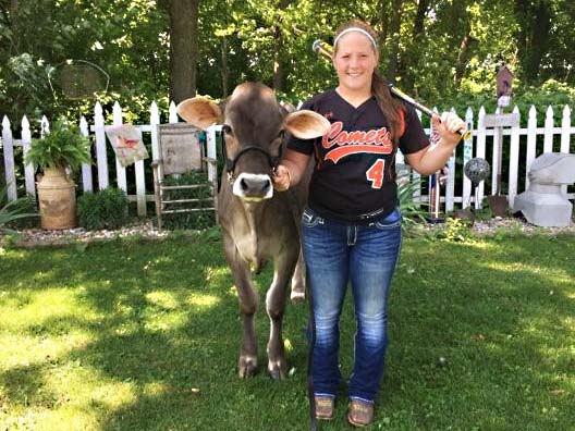 Ciana Sonberg, at home on the diamond, in the show ring, on the wrestling mat