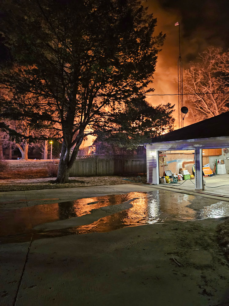 Fire claims unoccupied house near Floyd